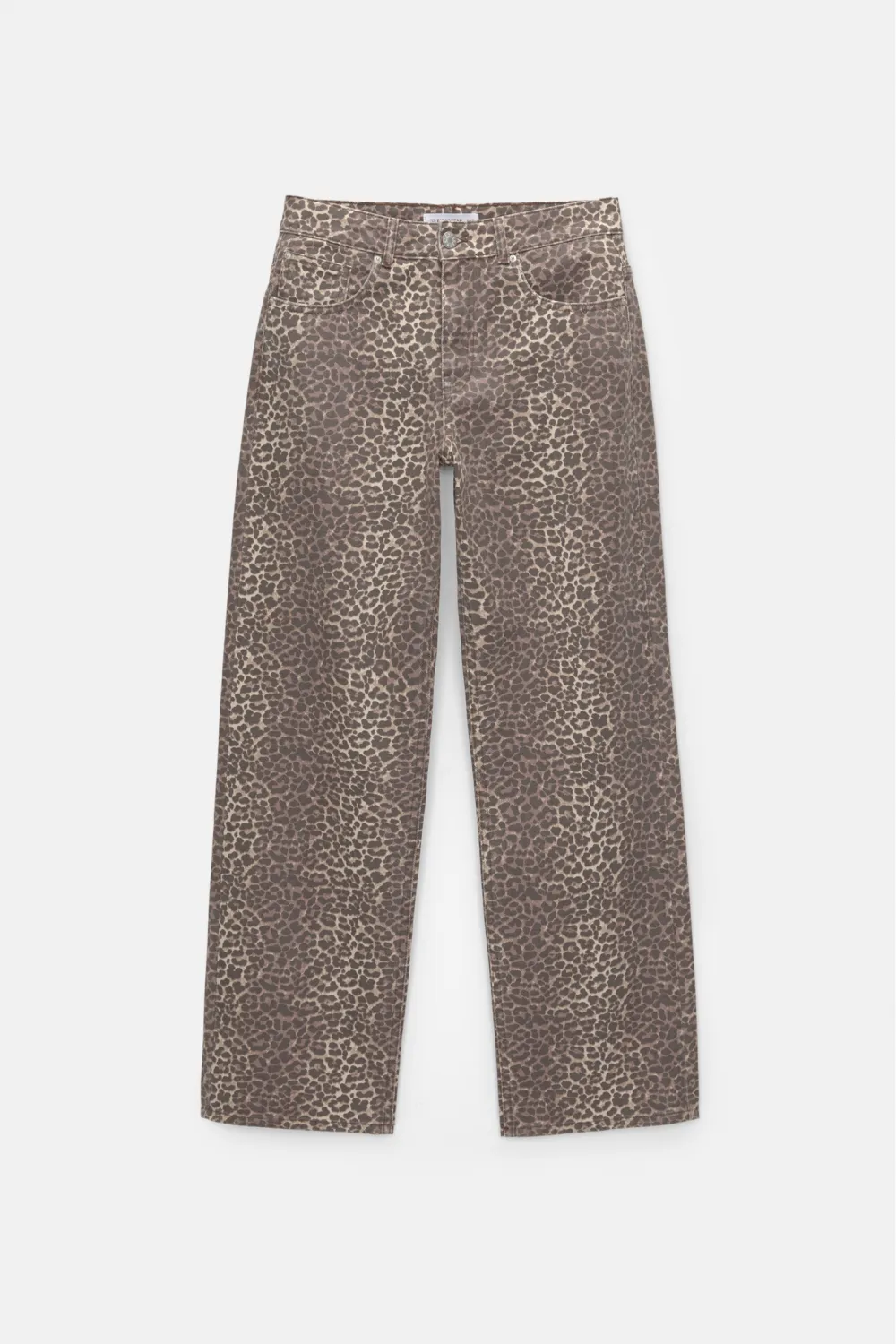 Pantalón leopardo recto