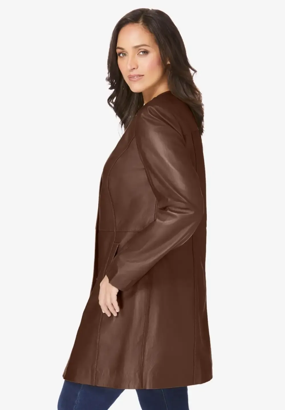 Three-Quarter Leather Jacket