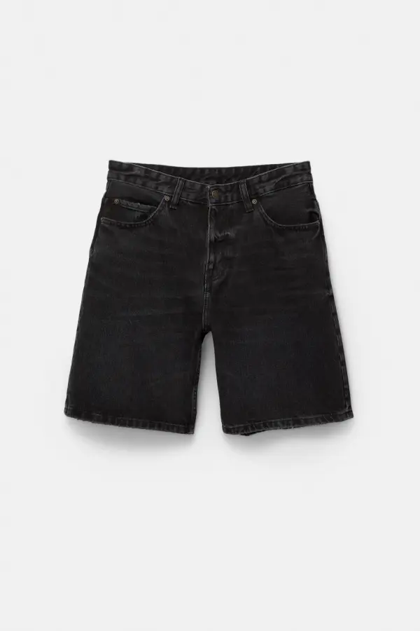 Standard denim Bermuda shorts