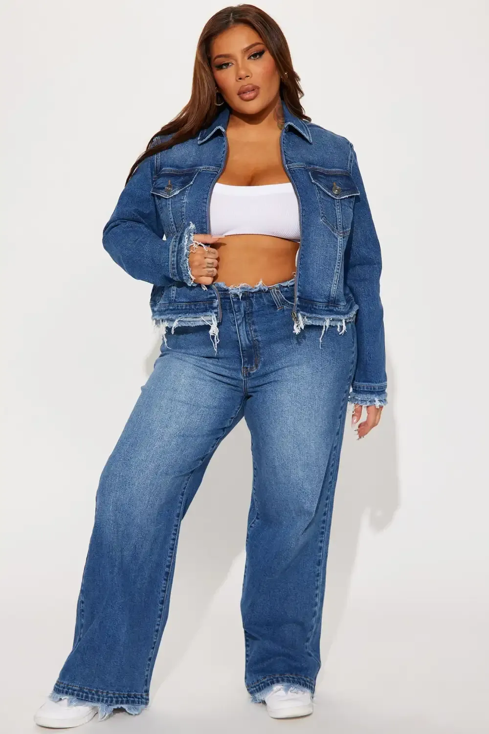 Come And Get It Denim Jacket - Medium Wash