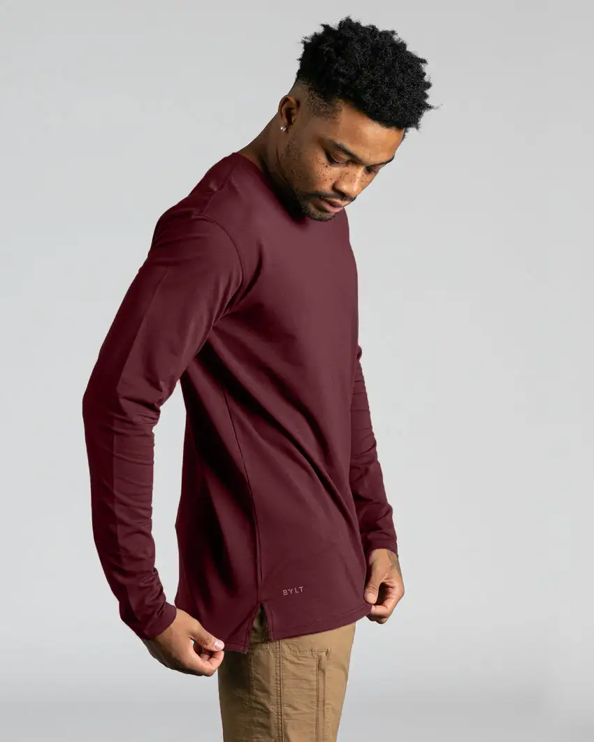 Long Sleeve: Lux Split Hem