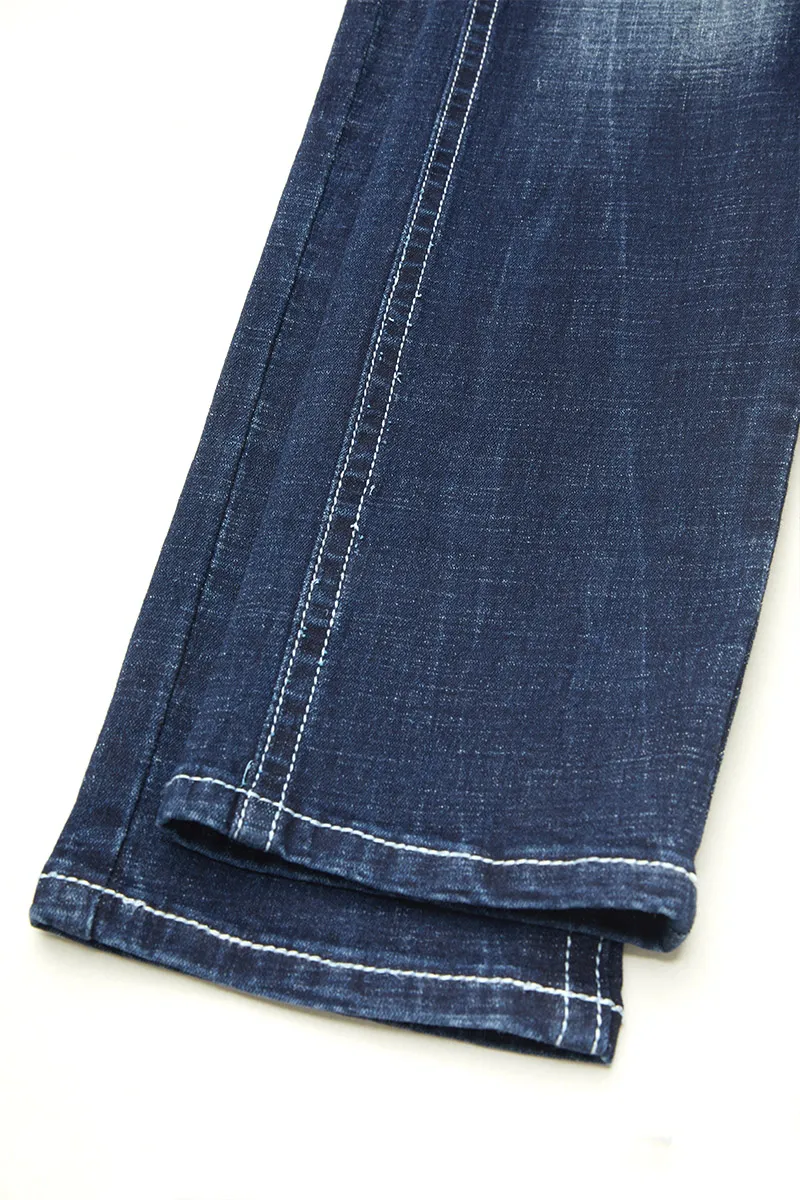 Washed Embroidery Pocket Button Up Mid Rise Skinny Jeans