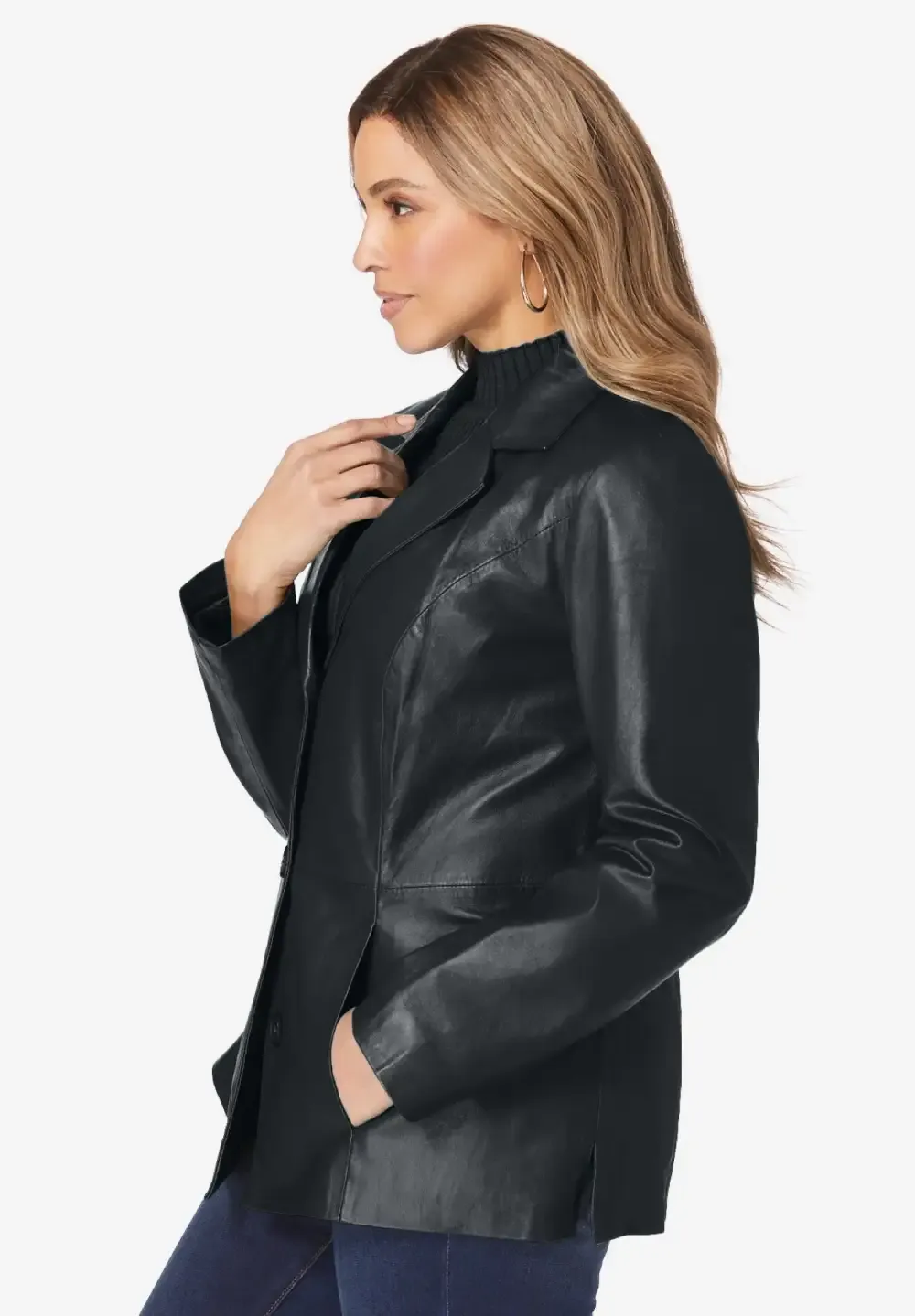 Leather Blazer