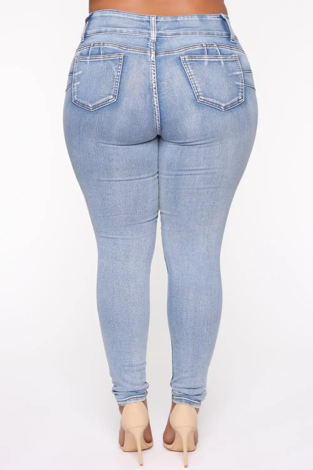 Baby Got Back Booty Lifting Jeans - Light Blue Wash