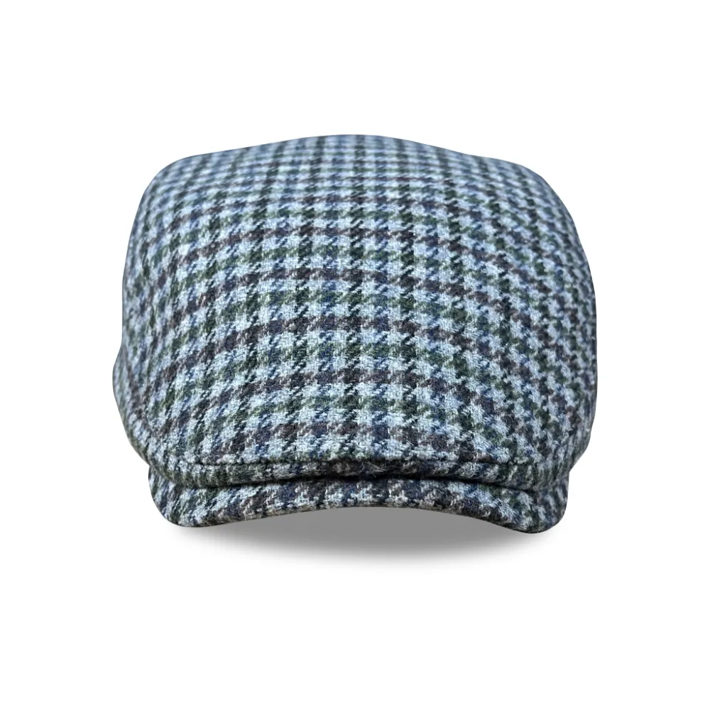 The Hound Boston Scally Cap - Grey Houndstooth