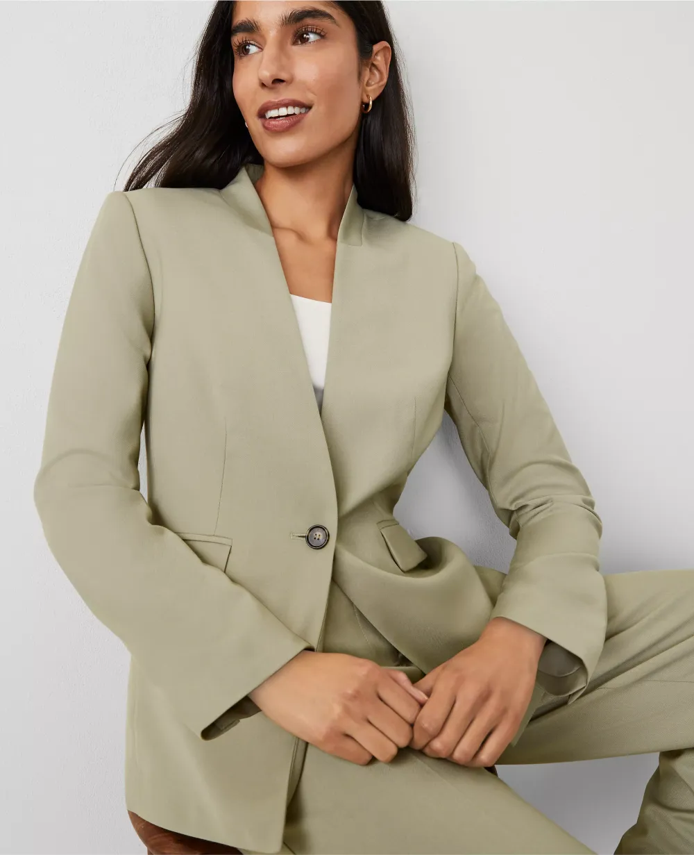 The Collarless Blazer