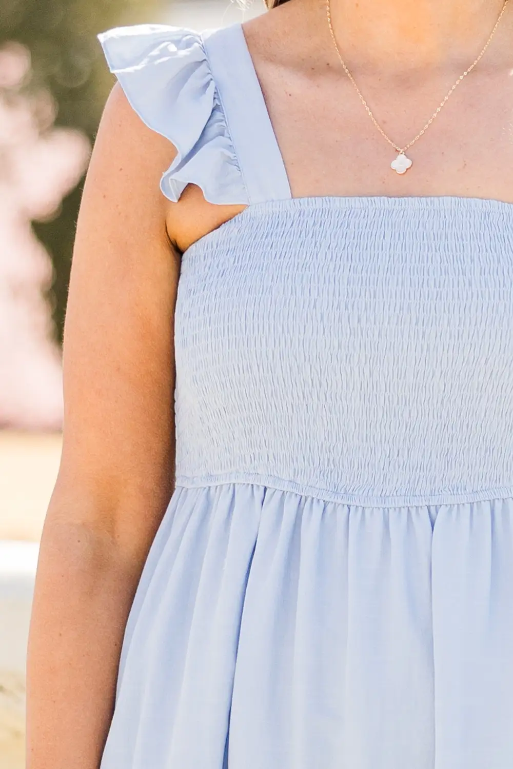 Easier To Walk Away Dress, Misty Blue