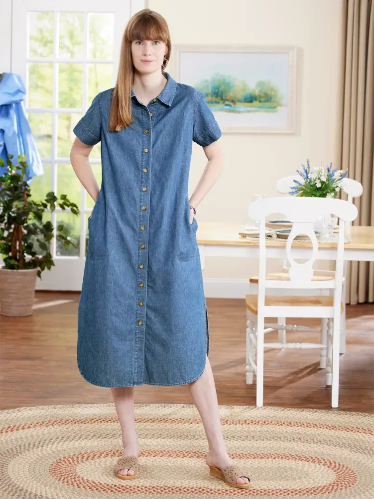 Denim Shirt Dress