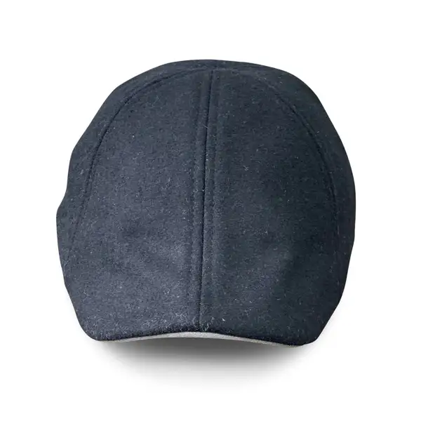 The Kenmore Boston Scally Cap - Coolidge Black & Grey Brim