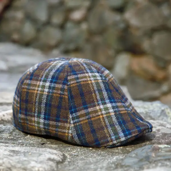The Underdog Boston Scally Cap - Unwavering Blue Plaid