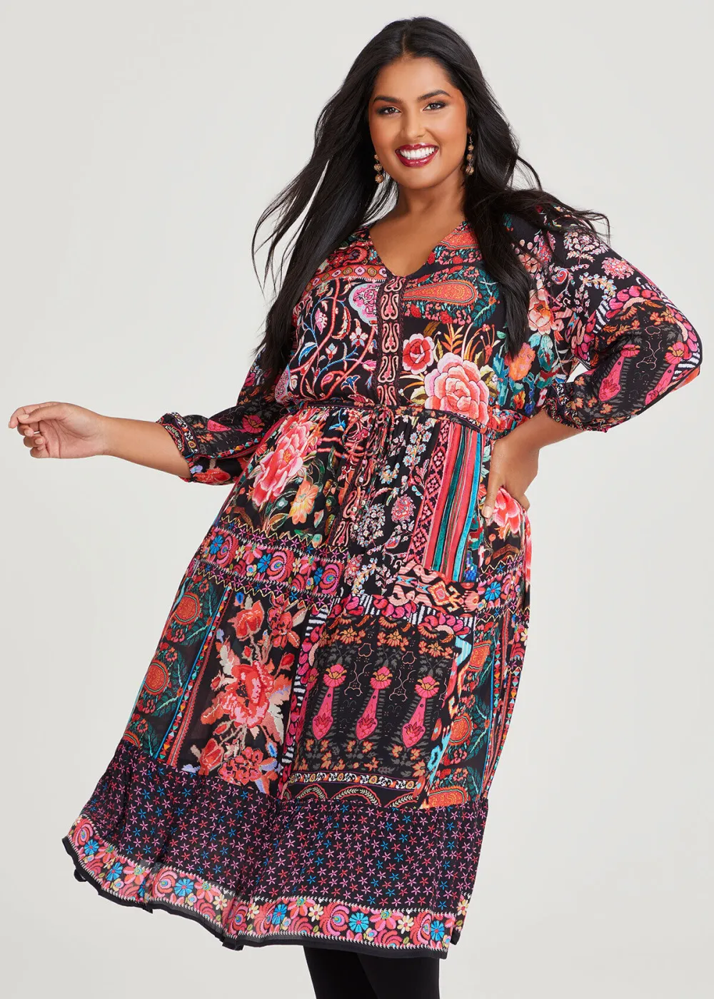 Natural Luisa Tier Dress