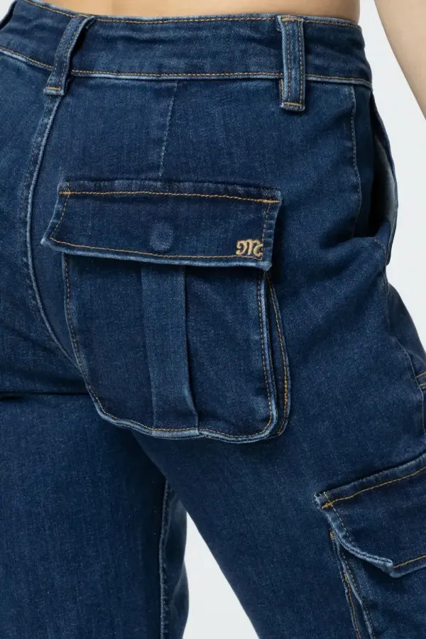 Denim Cargo Jeans