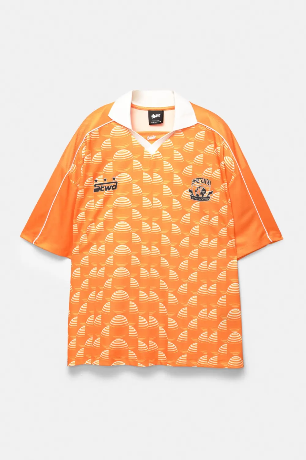 Orange polo collar T-shirt STWD