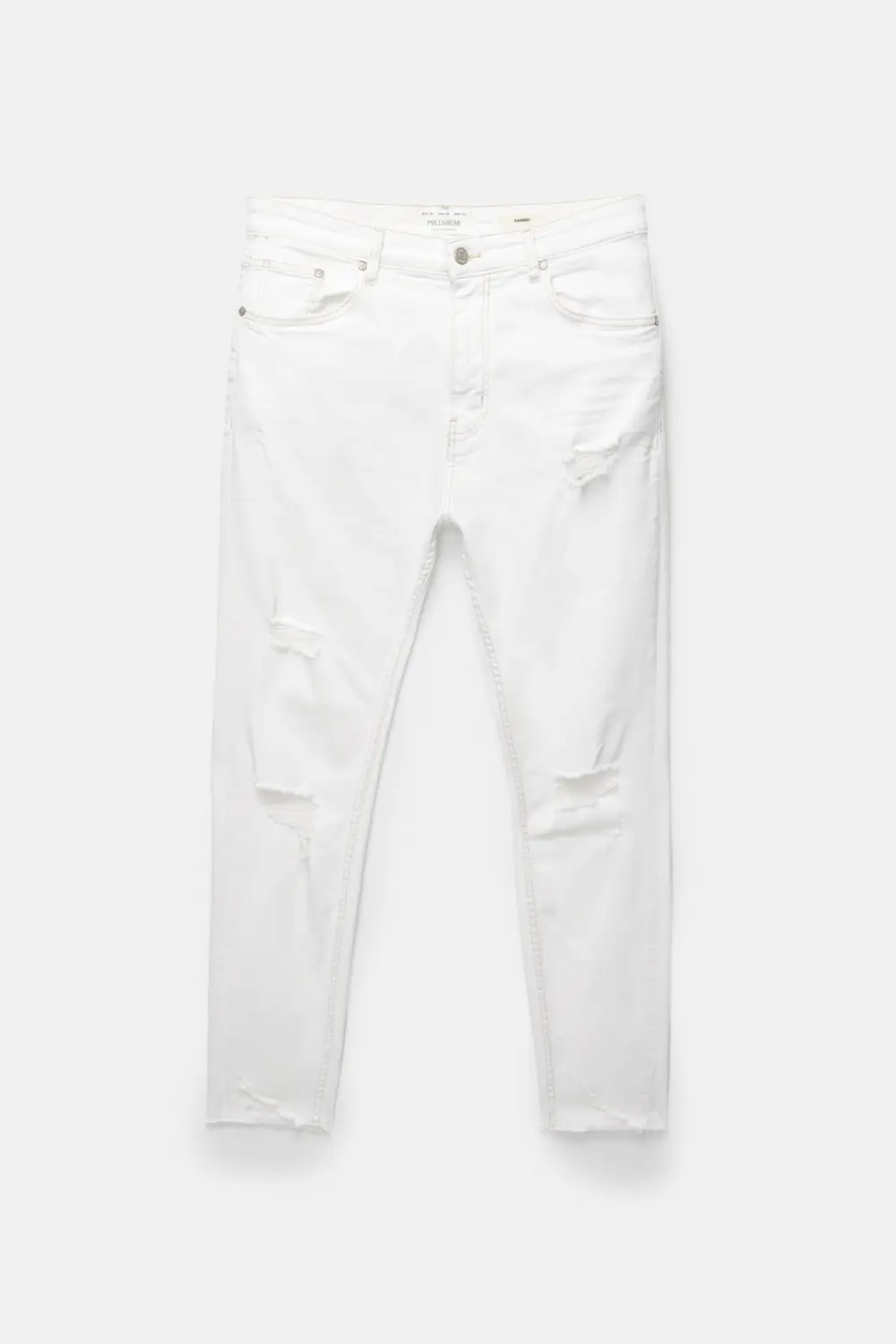Ripped carrot fit jeans