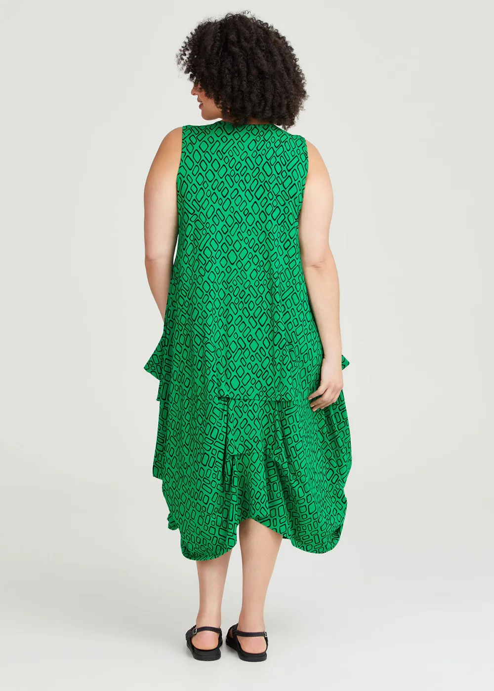 Andi Natural Abstract Dress