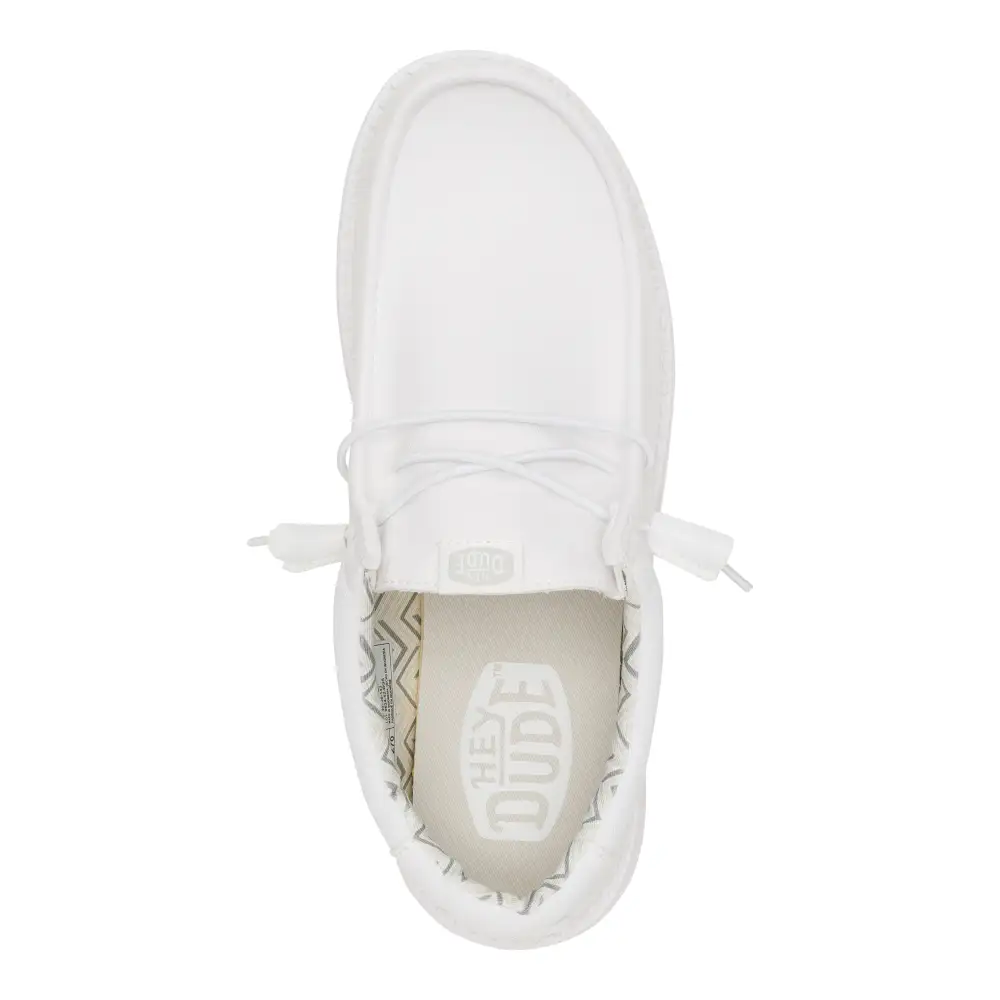 Wally Stretch Canvas - White/White