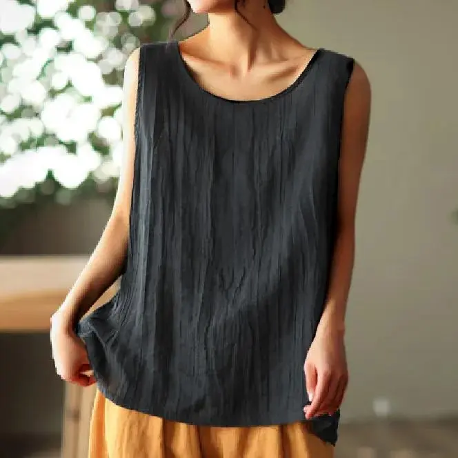 Solid Color Simple Sleeveless Tank Top