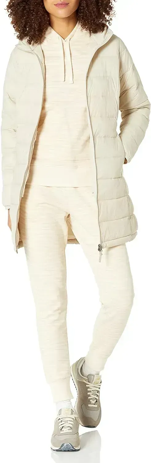 Women's Lightweight Water-Resistant Hooded Puffer Coat (Available in Plus Size)