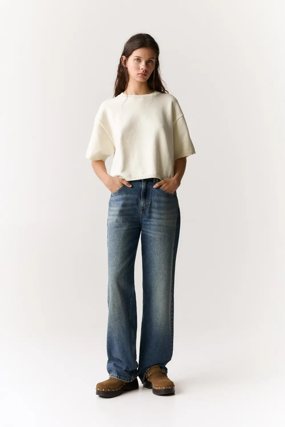 Jersey oversize manga corta