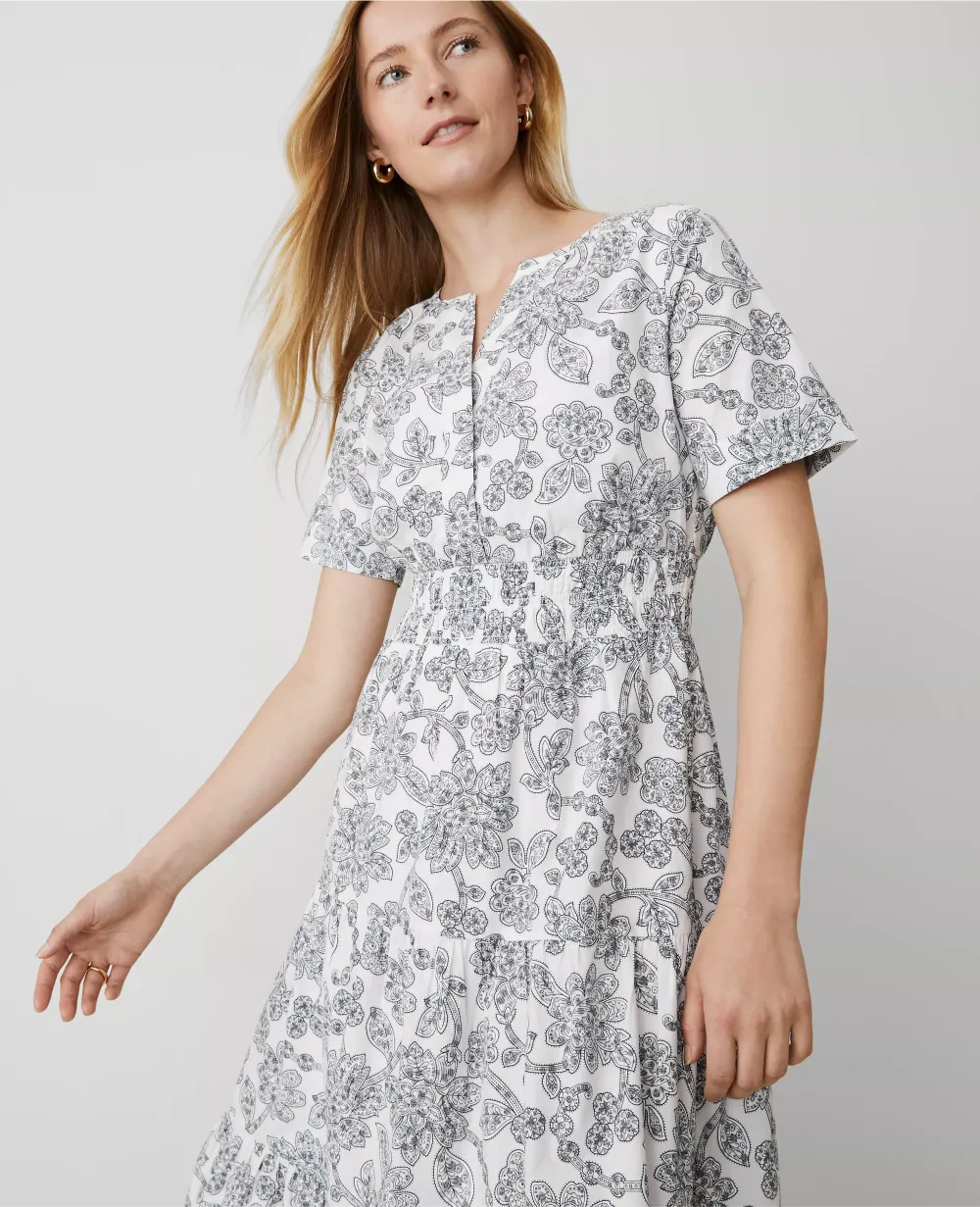 Weekend Collection Paisley Split Neck Maxi Dress