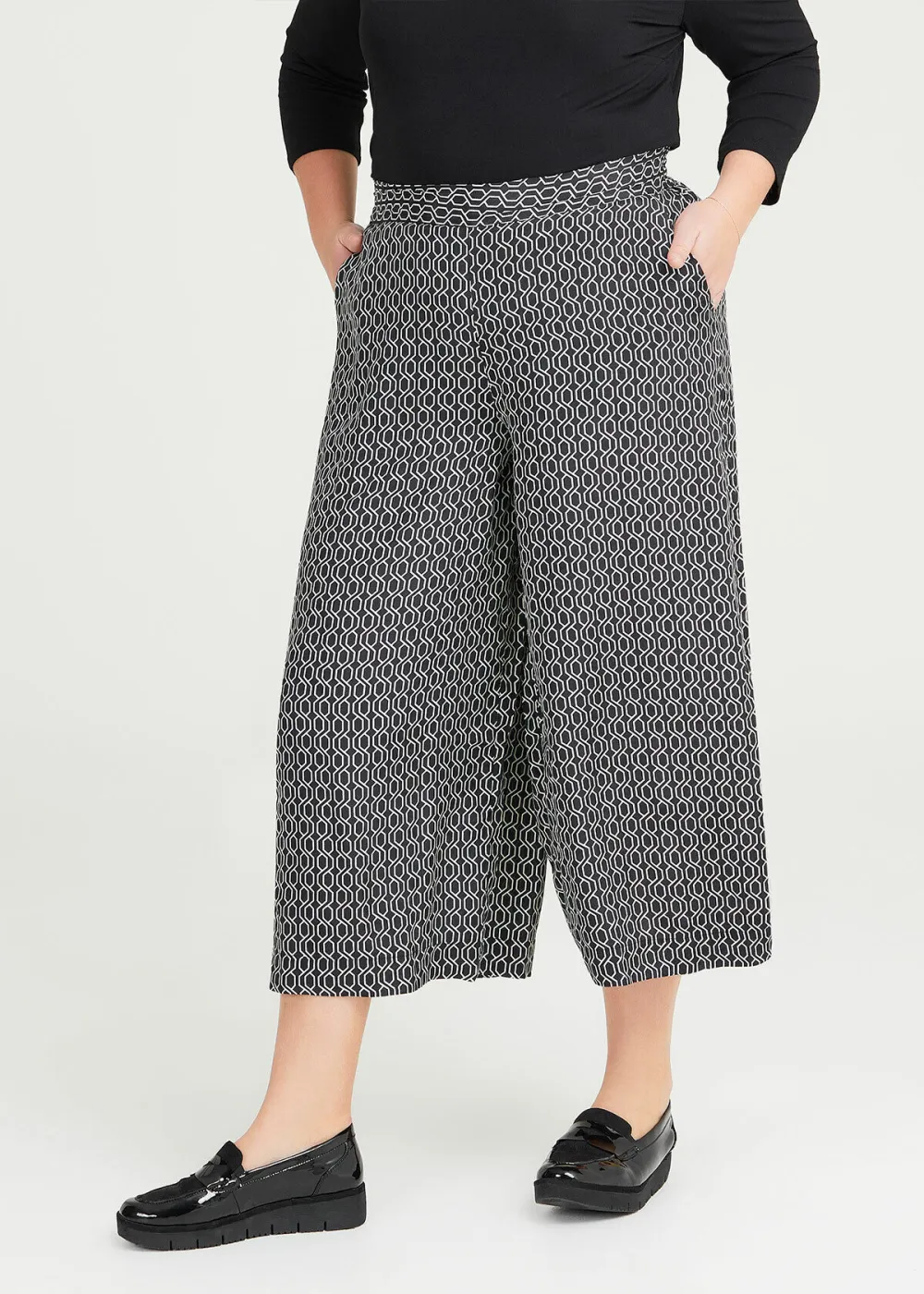 Natural Geo Crop Pant