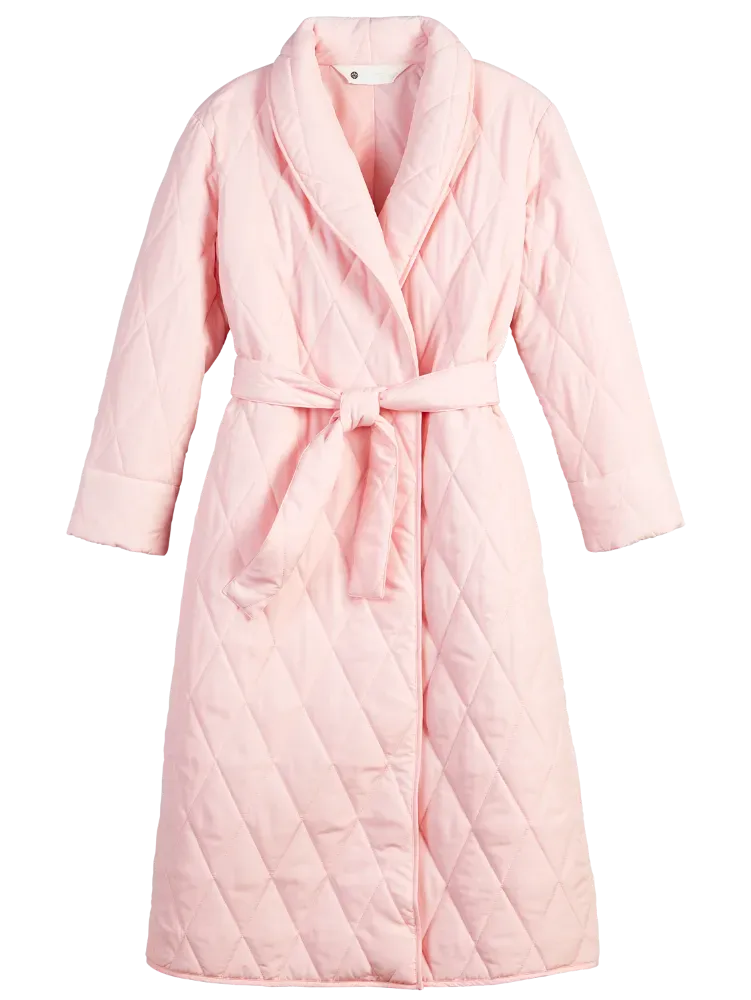 Ella Simone Midi Down-Alternative Quilted Blanket Robe