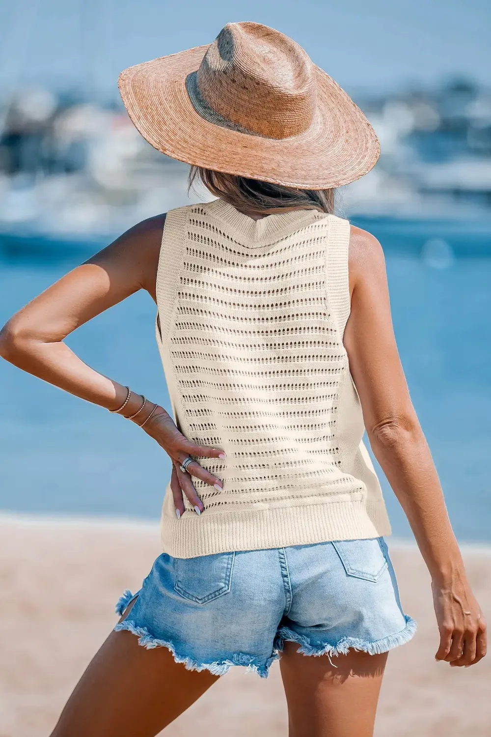 Paradise Drift Black Cover-Up Top