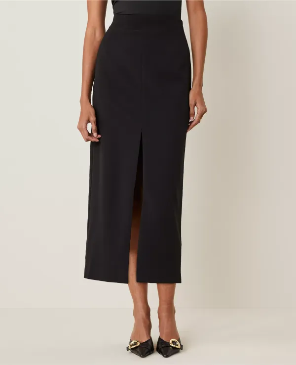 The Column Maxi Skirt in Fluid Crepe
