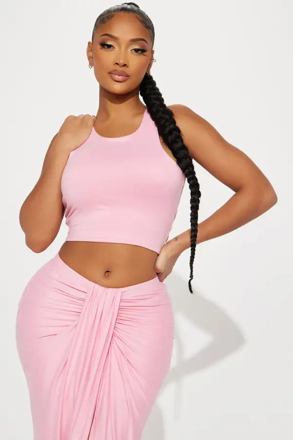 Lanie Maxi Skirt Set - Pink