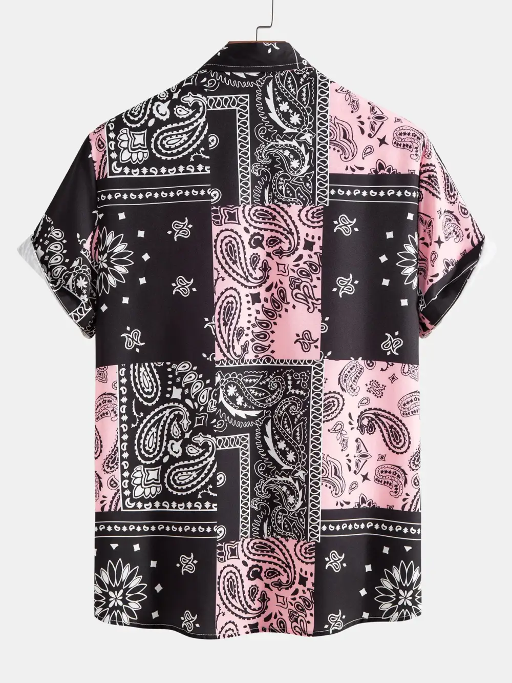 Paisley Print Button Up Shirt & Swim Shorts