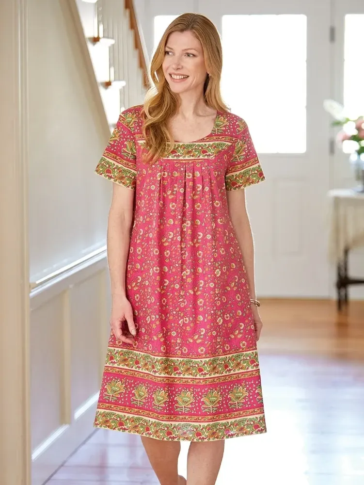 Knee-Length Cotton Muumuu