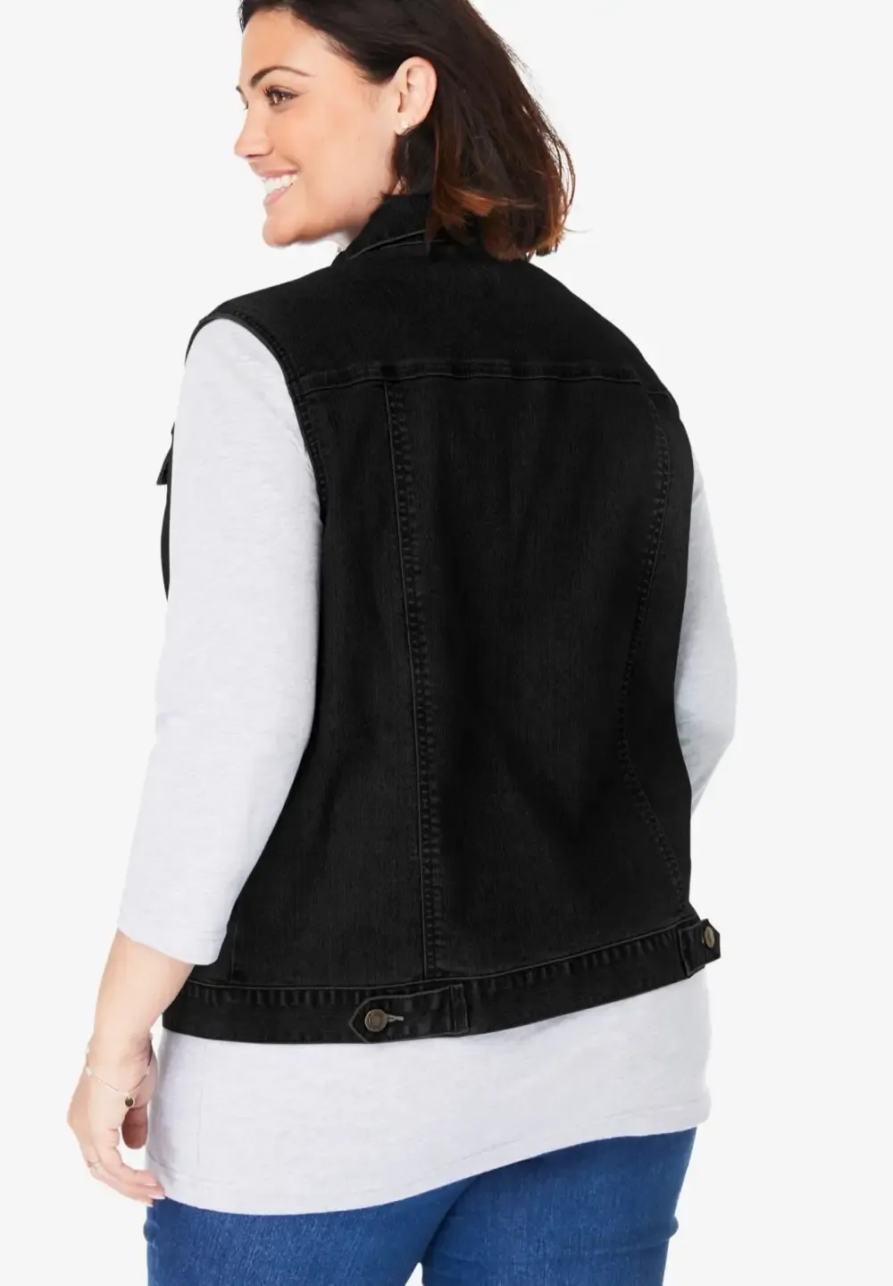 Stretch Denim Vest