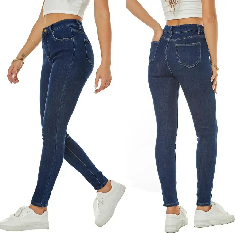 Women's Winter Fleece Lined Sherpa Thermal Skinny Pants Casual Warm Trousers