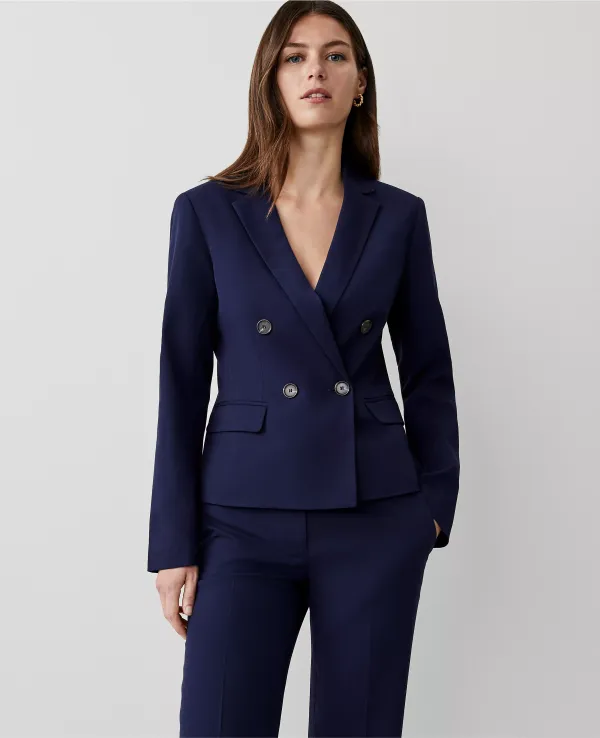 The Tailored Blazer in Textured Drape