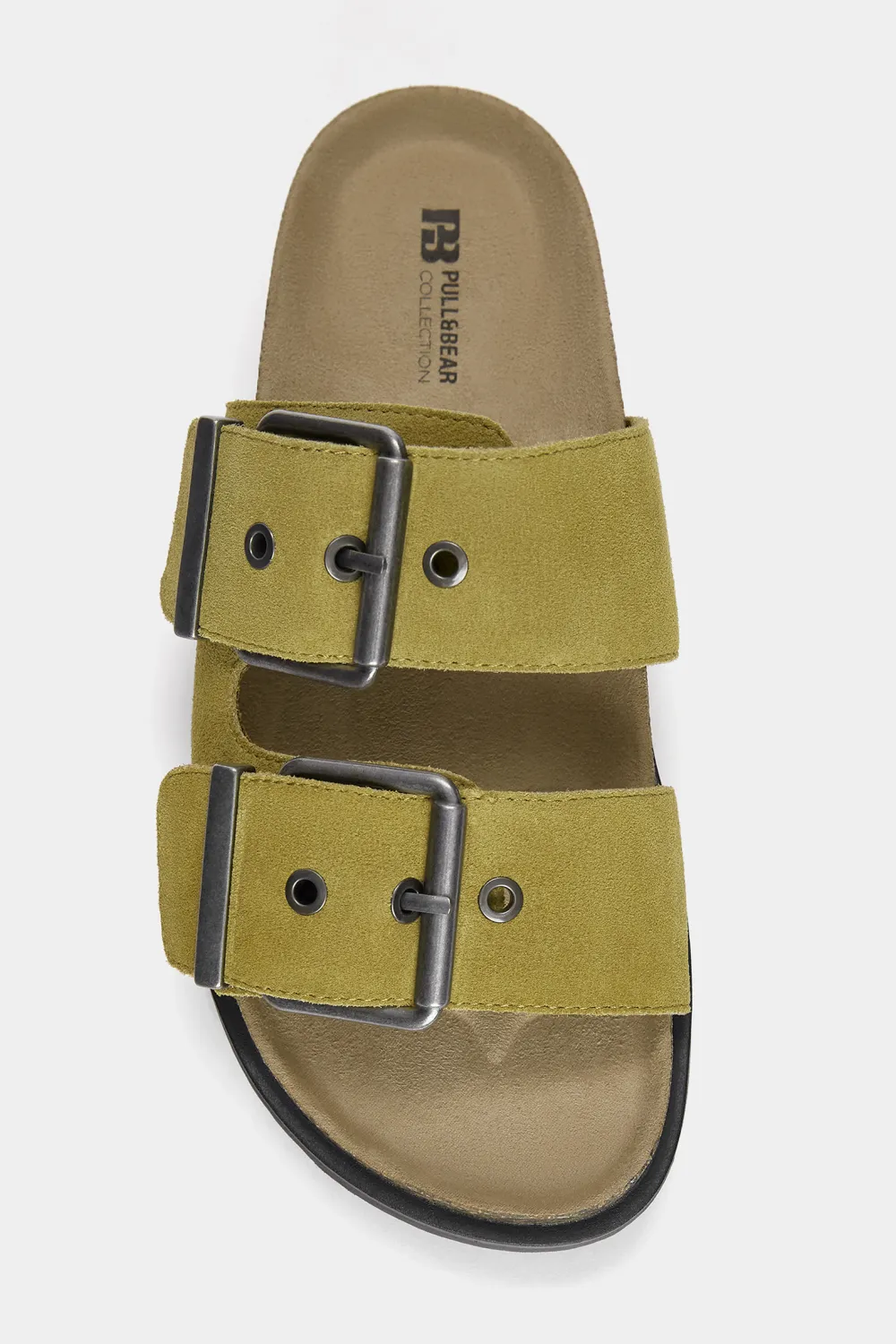 Sandalias planas serraje hebillas