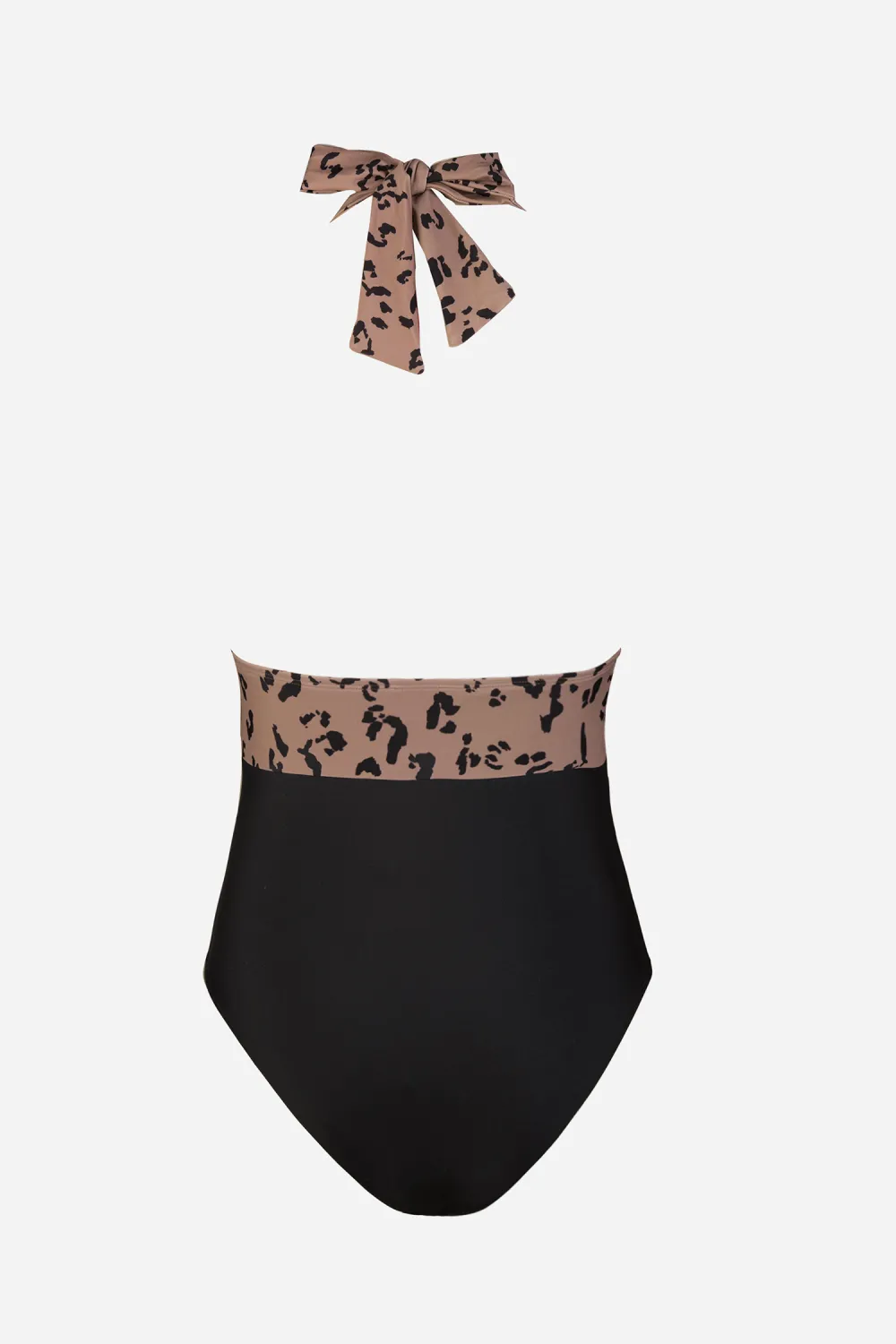 Ruched Halter Tummy Control Navy One Piece Swimsuit