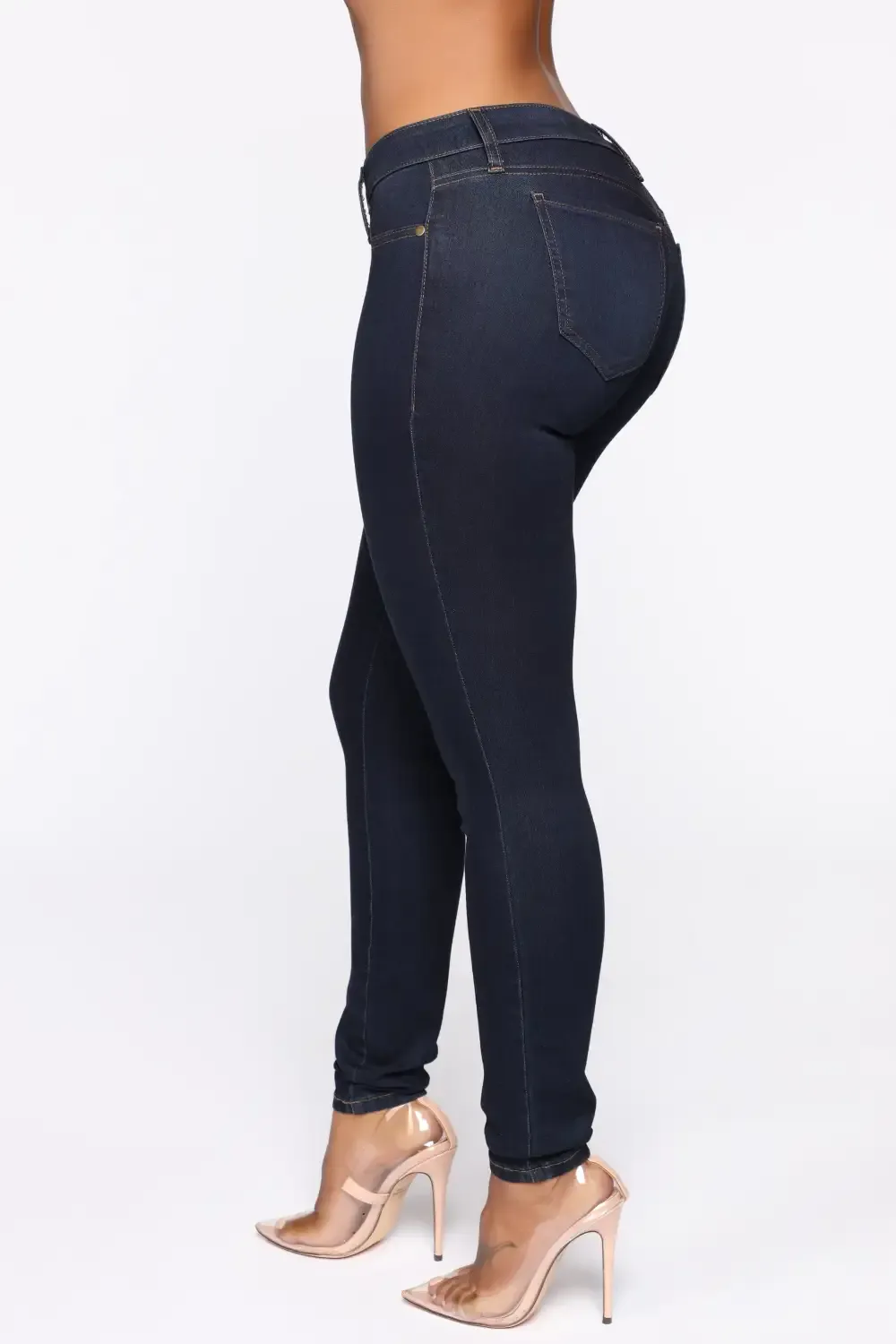 Flex Game Strong Low Rise Skinny Jeans - Dark Wash