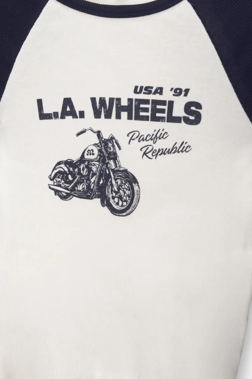 Camiseta raglán moto