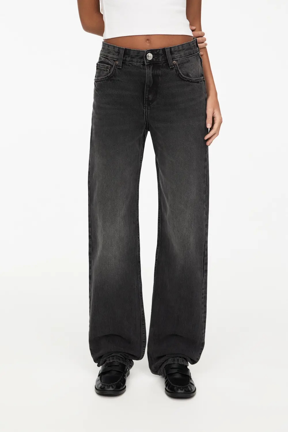 Jeans rectos tiro medio