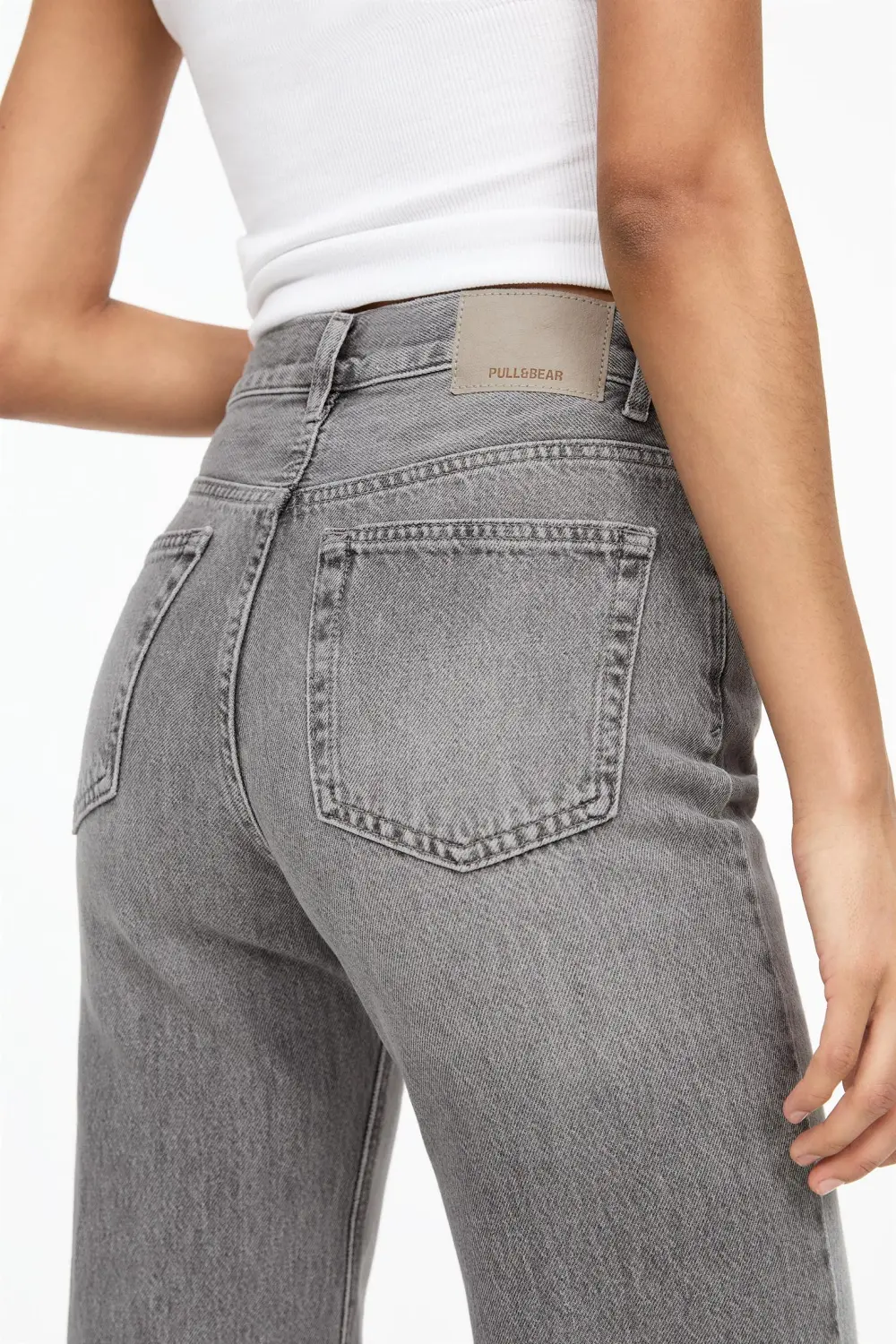 Jeans rectos tiro alto