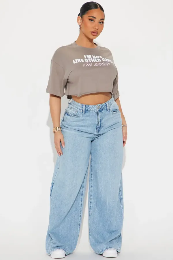Not Like Other Girls Tee - Grey