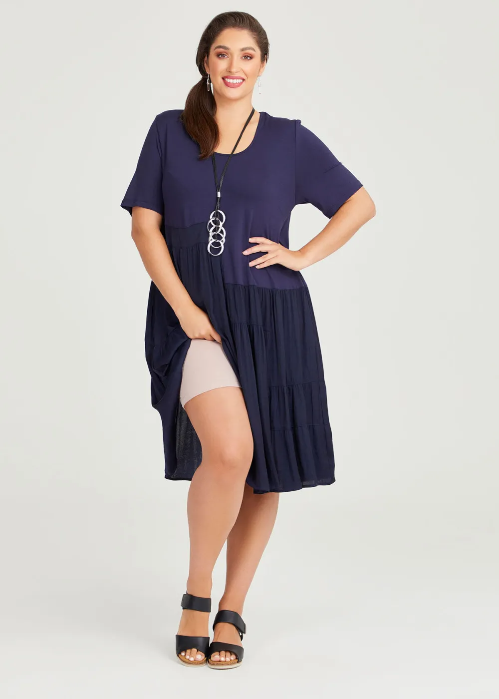 Luxe Tier Natural Dress