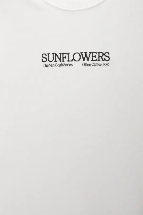Short sleeve Van Gogh Sunflowers sweatshirt