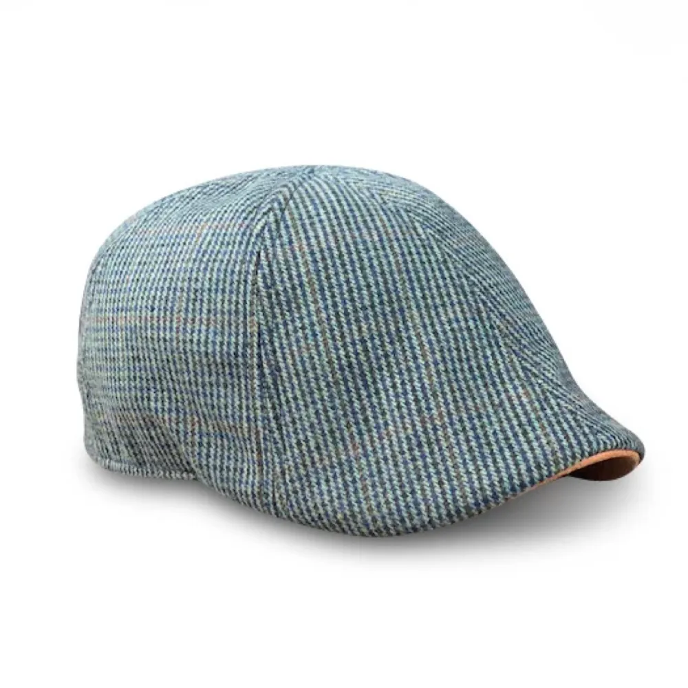 The Homage Boston Scally Cap - Clover & Navy Houndstooth