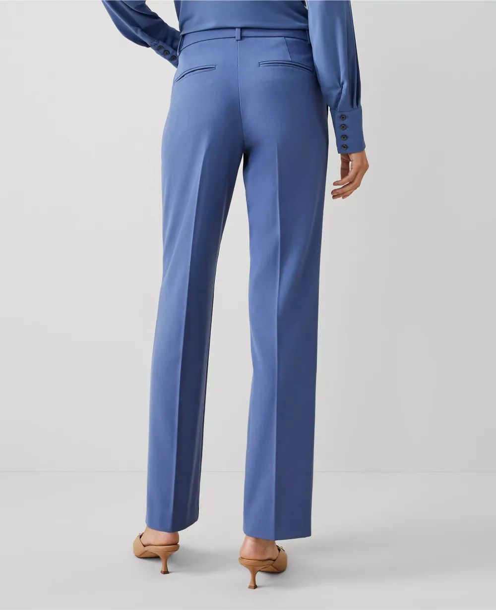 The Mid Rise Straight Pant in Seasonless Stretch