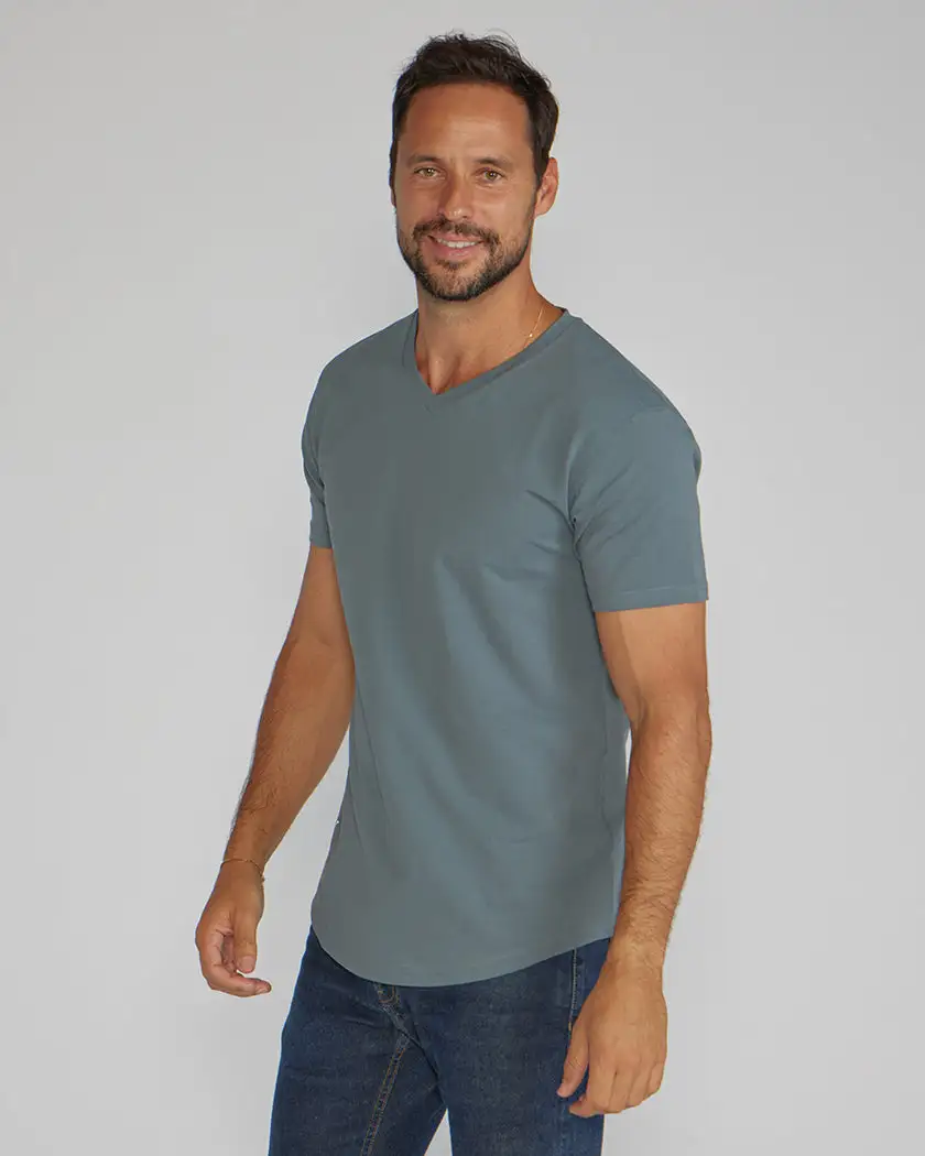 Drop-Cut V-Neck: Lux