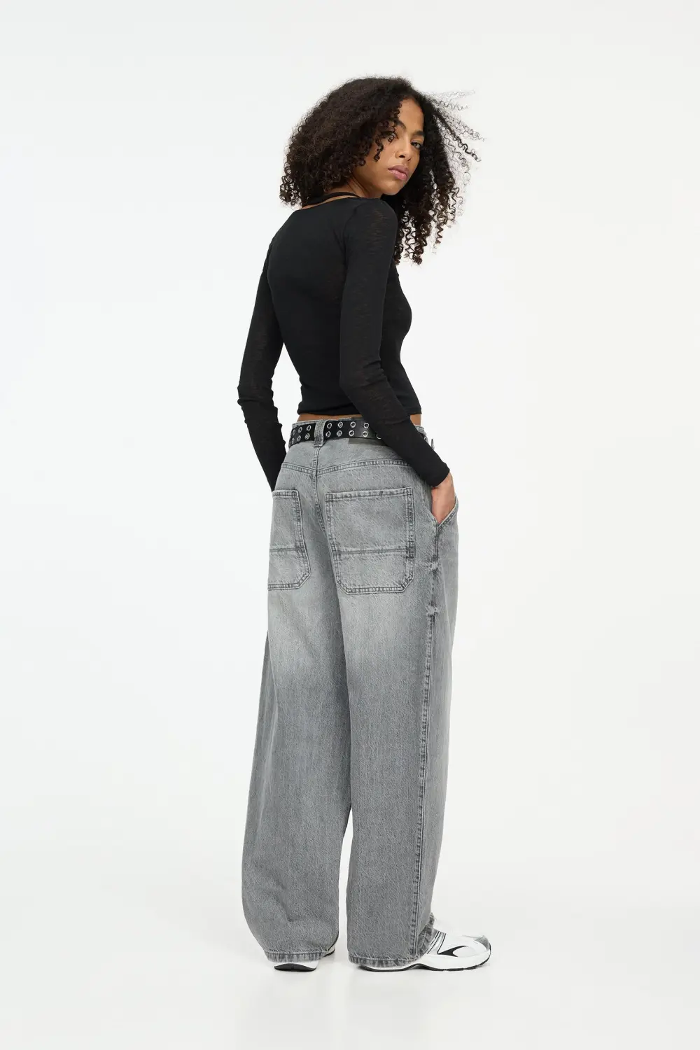 Double long sleeve strappy top