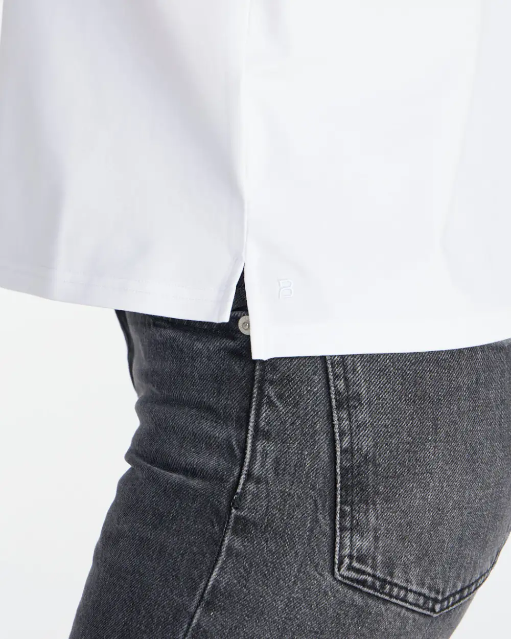 Lux Relaxed Split Hem Pocket Tee