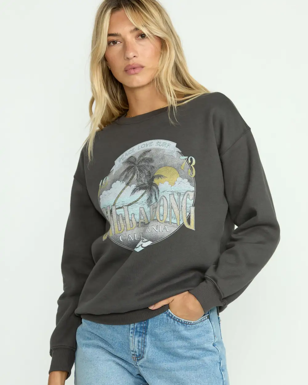 Wonderland Calls Crewneck Sweatshirt - Off Black