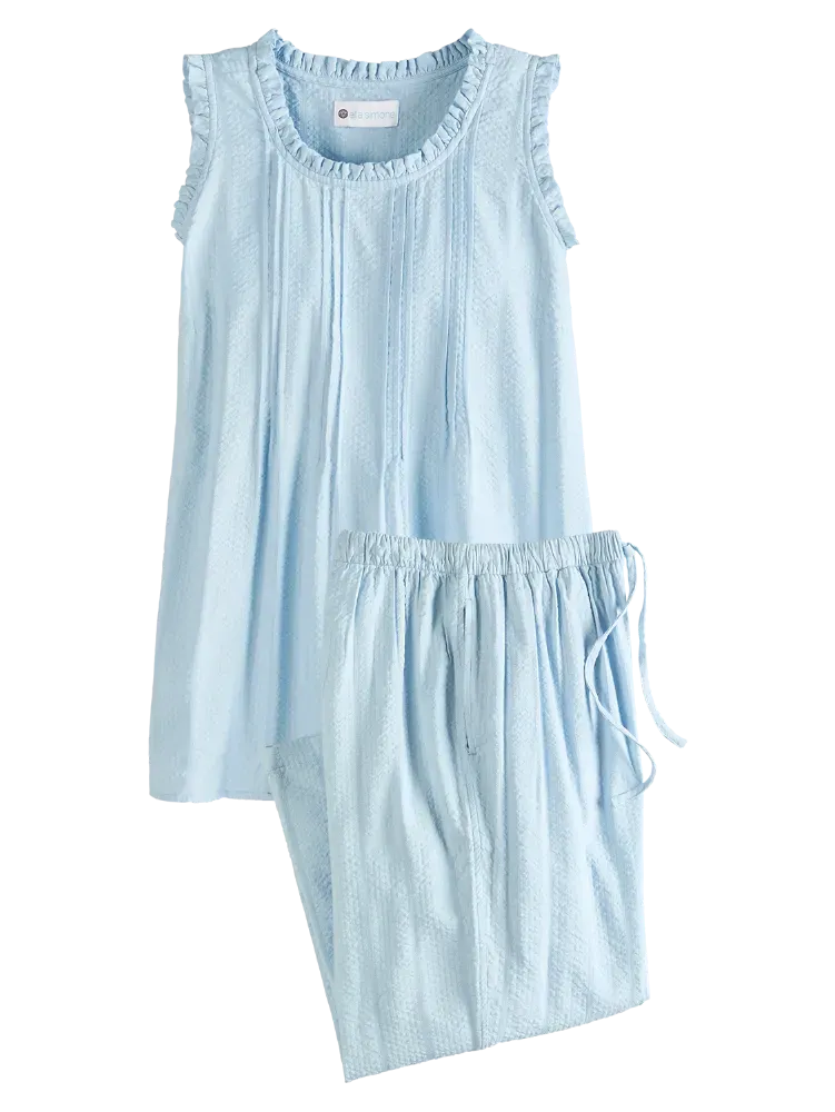 Women's Blissful Nights Cotton Seersucker Pajama Set